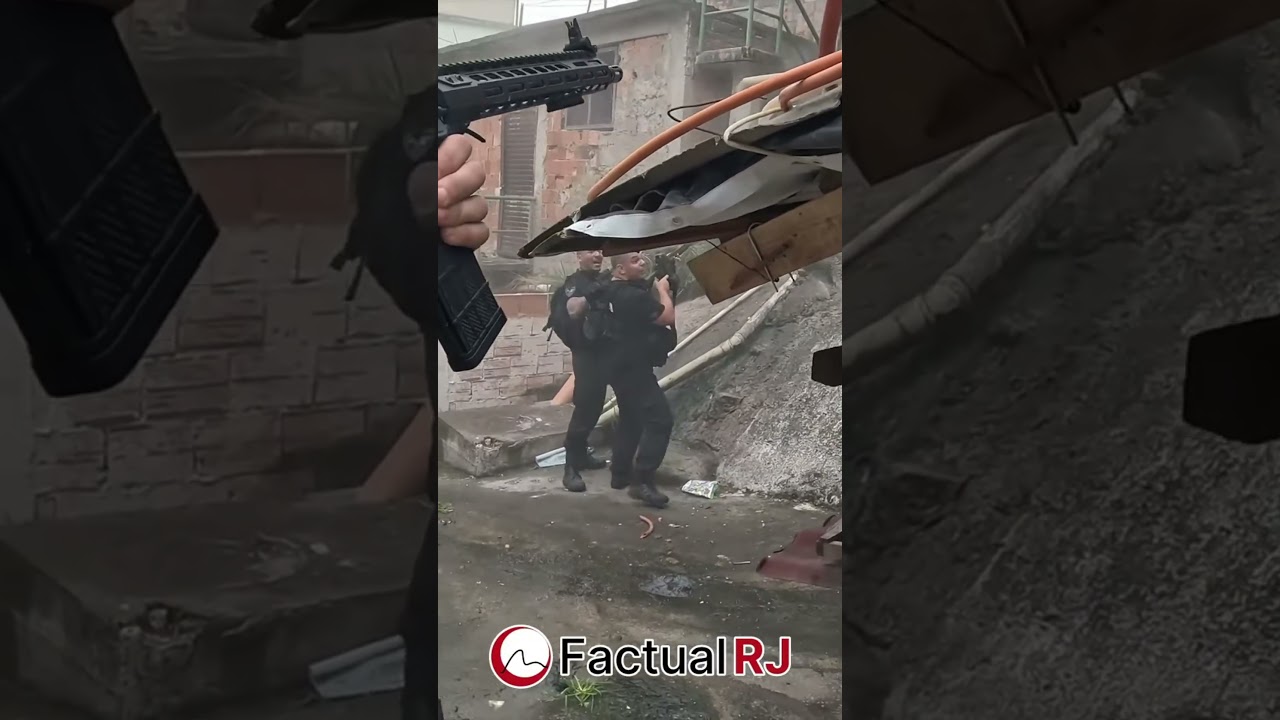 Brazil Favela Shootout: Intense Rescue Mission for Injured Officer 🇧🇷🔥
