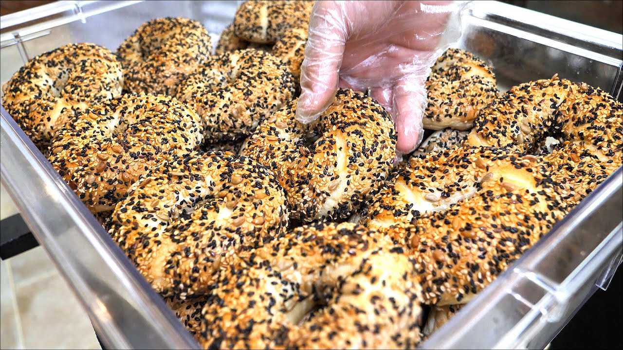 Удивительно вкусные бублики: каждое утро готовят 22 вида бубликов / Корейская еда