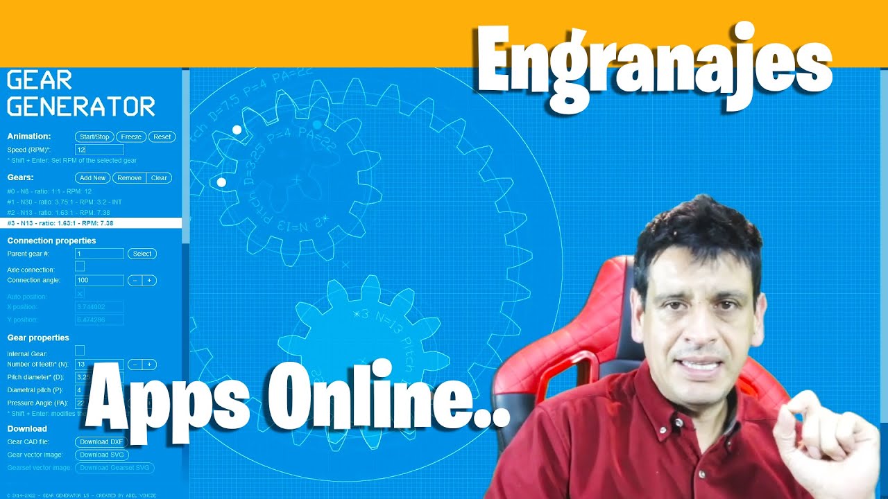 🌈Cómo CREAR engranajes para CORTE LASER usando aplicaciones ONLINE