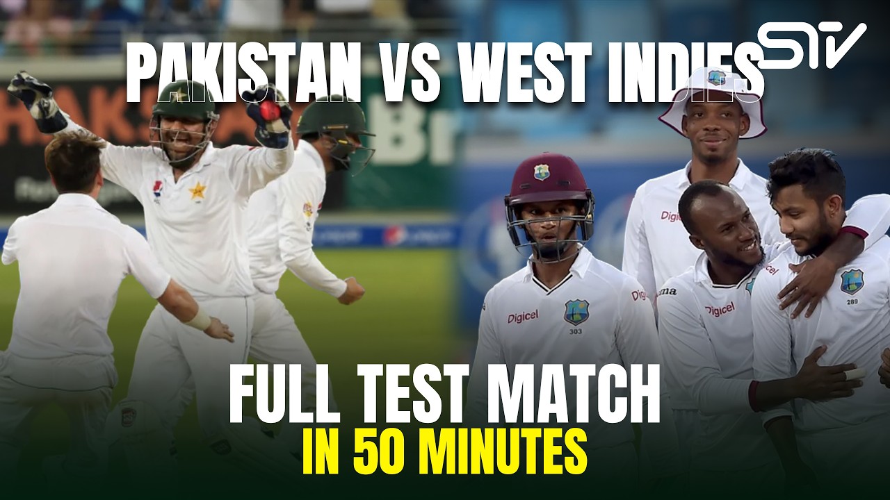 Classic Test Match | Azhar Ali 302 & Yasir Shah 10 Wickets vs West Indies | 1st Test, 2016 | M3L1K
