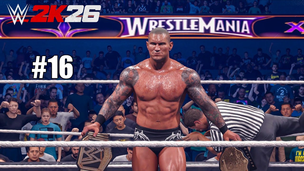 Игровой процесс режима Showcase в WWE 2K26, часть 16 — Си Эм Панк против Батисты против Рэнди Орт...