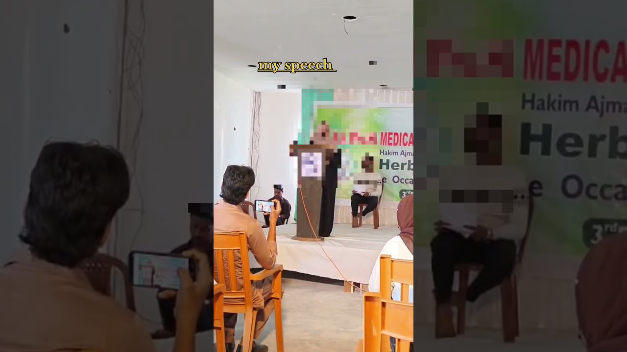 My speech|#speech #unani #medicalstudent #bums #video 