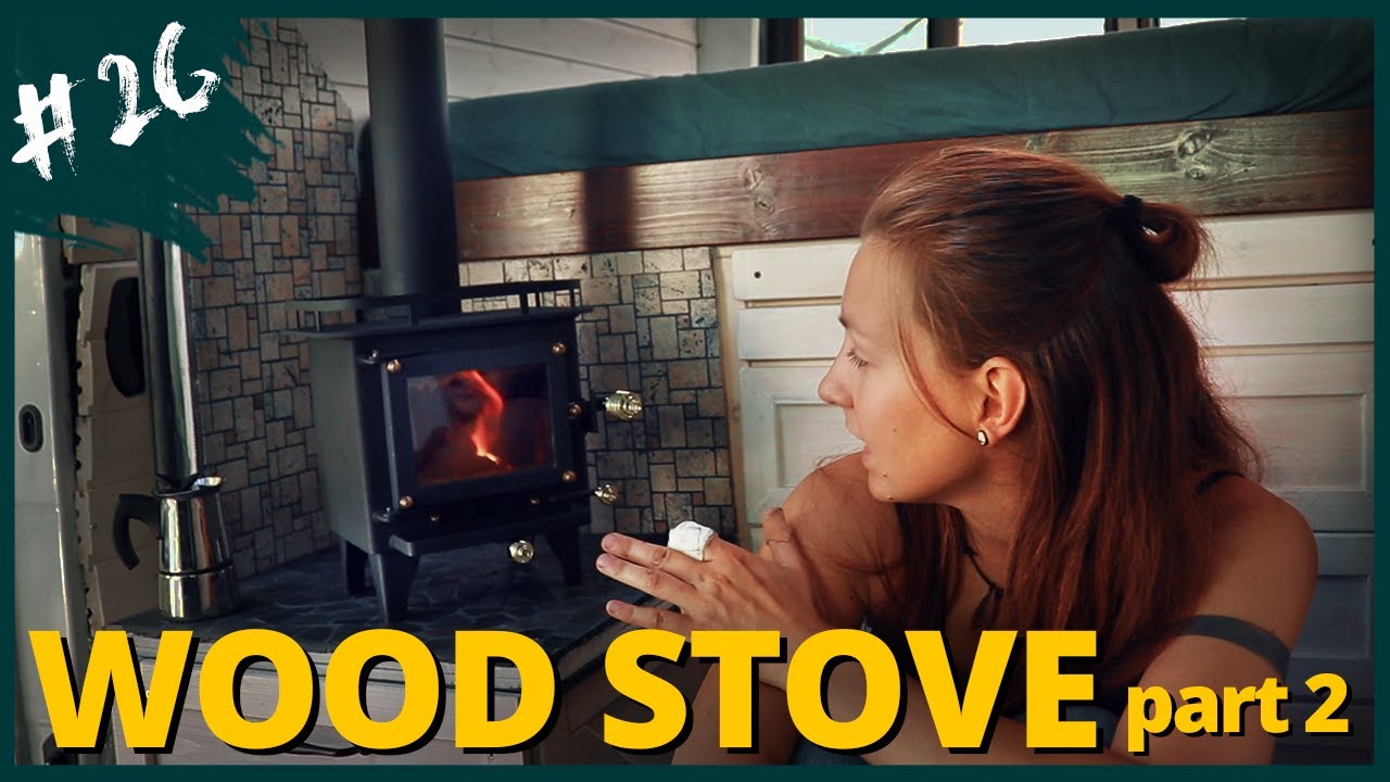 Will it BURN? Installing my WOOD STOVE | Van Build #26