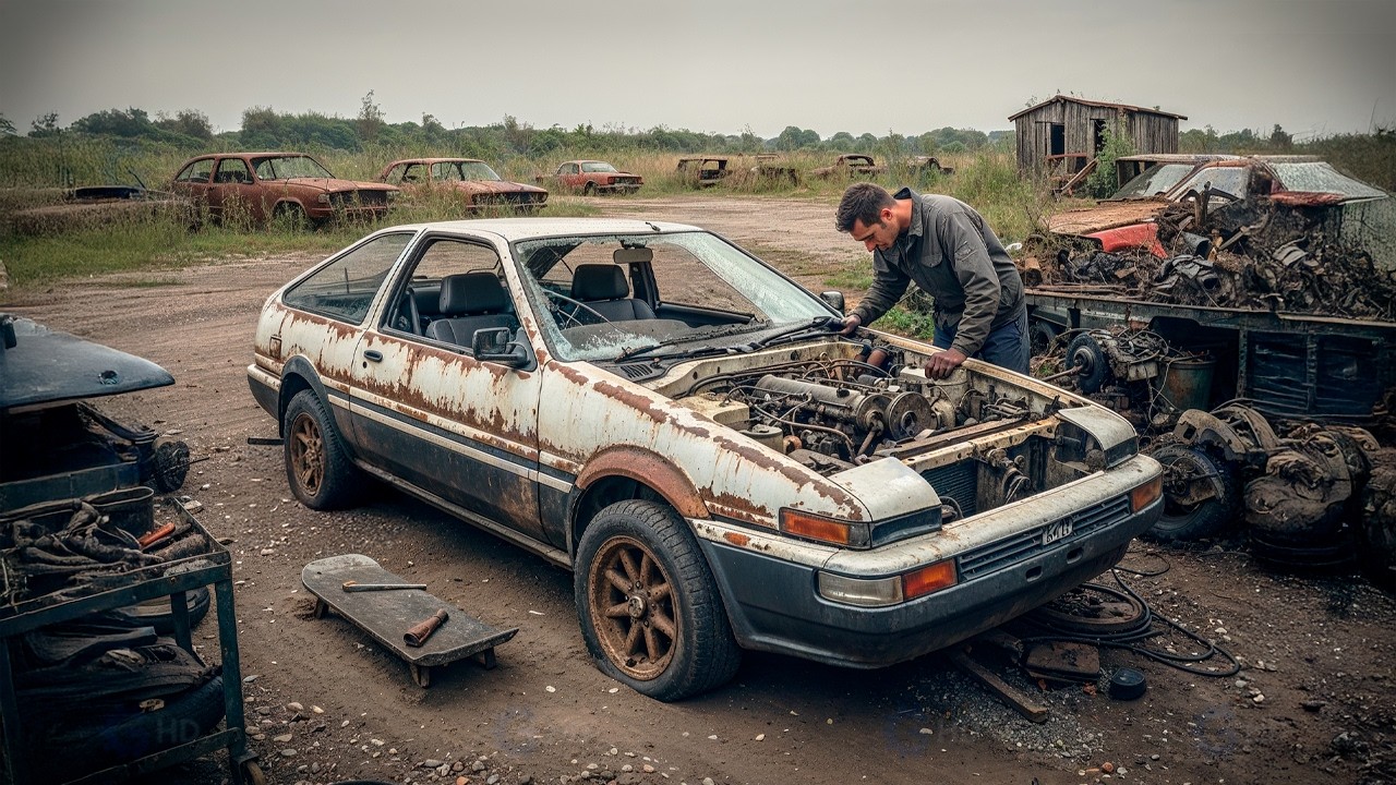 Мужчина реставрирует классический спорткар JDM до СОВЕРШЕНСТВА | От начала до конца