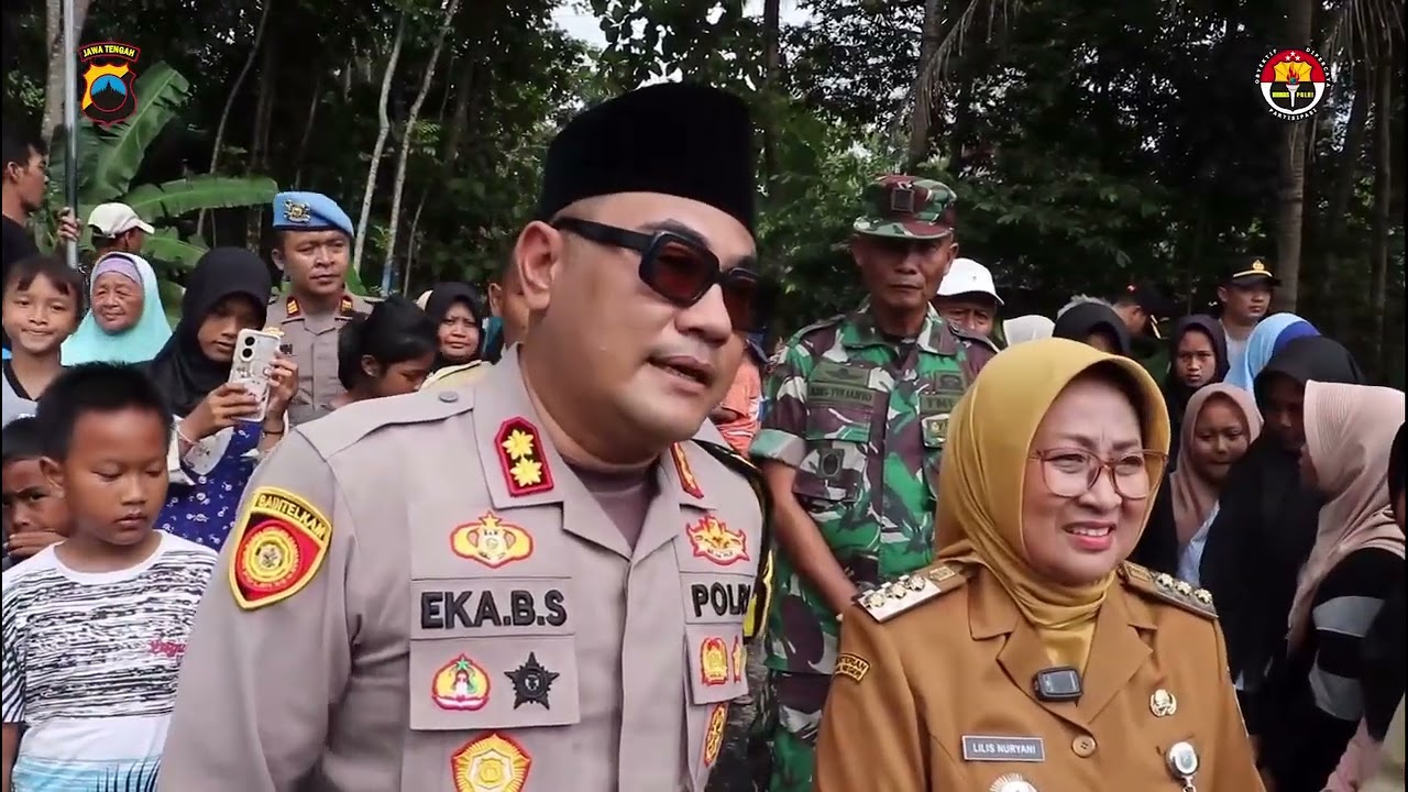Peresmian Jembatan Presisi di Desa Jlegiwinangun Kecamatan Kutowinangun Kebumen