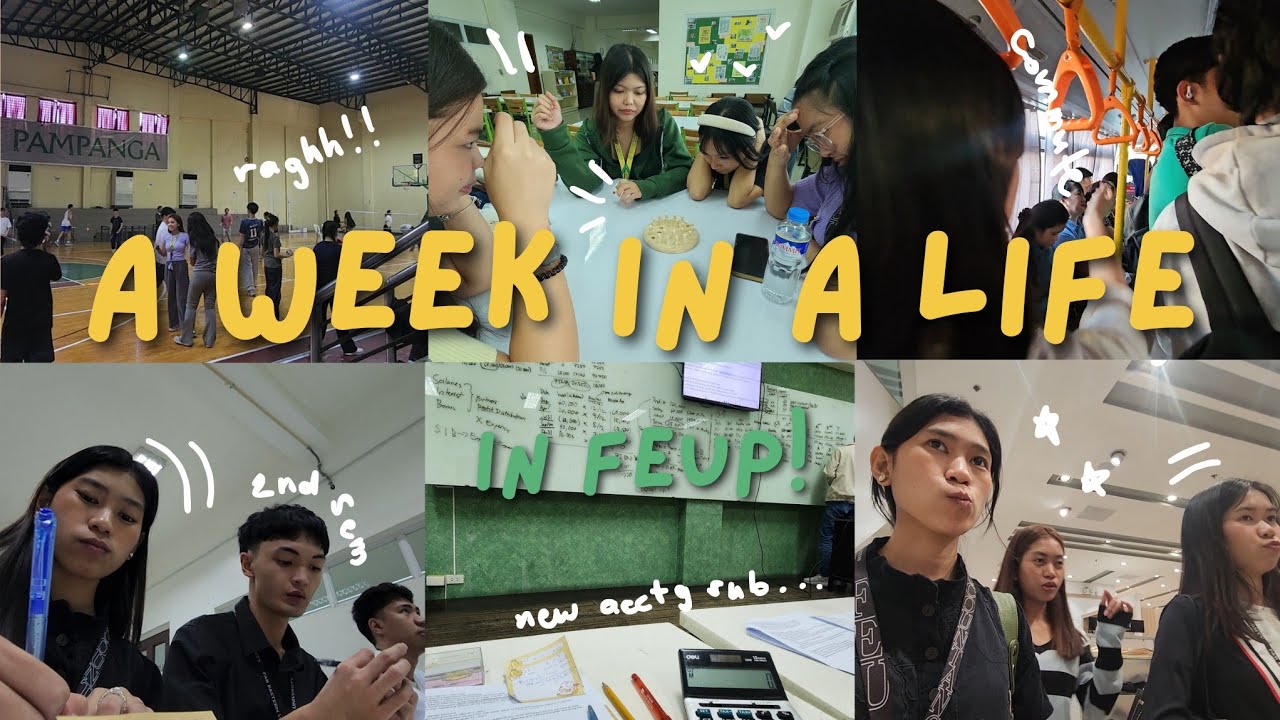 A week in my life 🔰|| 2nd Semester (as an acctg freshman)✮ ⋆𖦹 ｡°✩