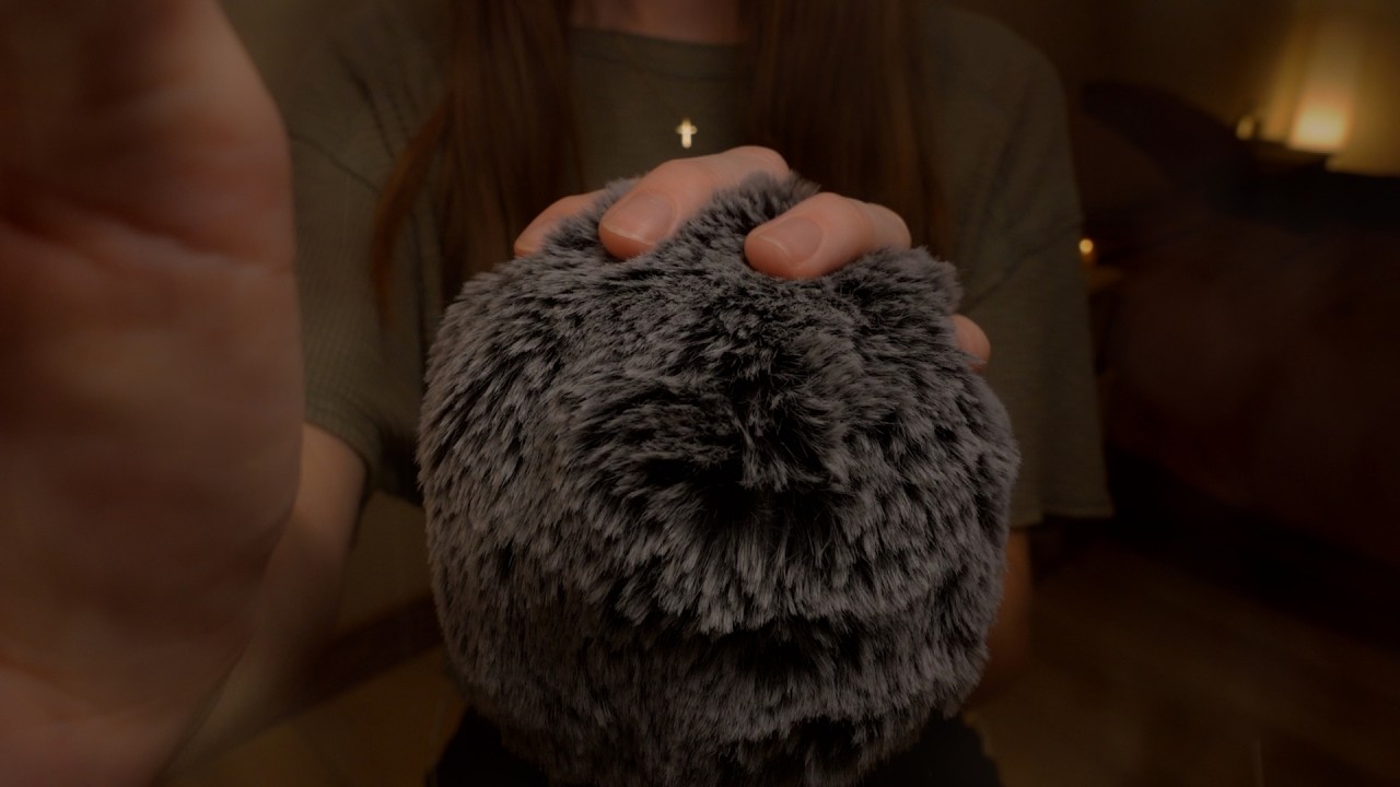 ASMR 8 Hours Deep Sleep: Fluffy Mic Scratching, Brown Noise & Rain (No Talking Version)