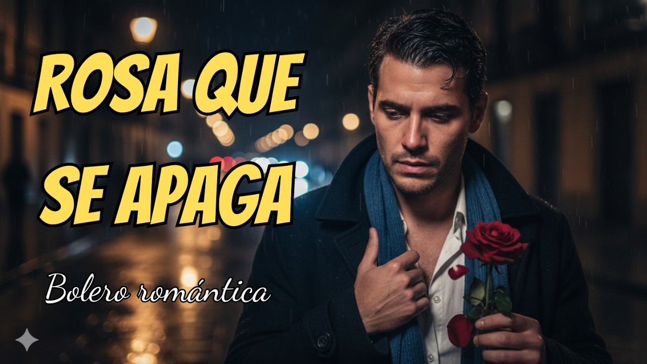 ROSA QUE SE APAGA (Bolero Romántico) Voz Masculina | Balada Latina de Desamor #bolero #musica #amor