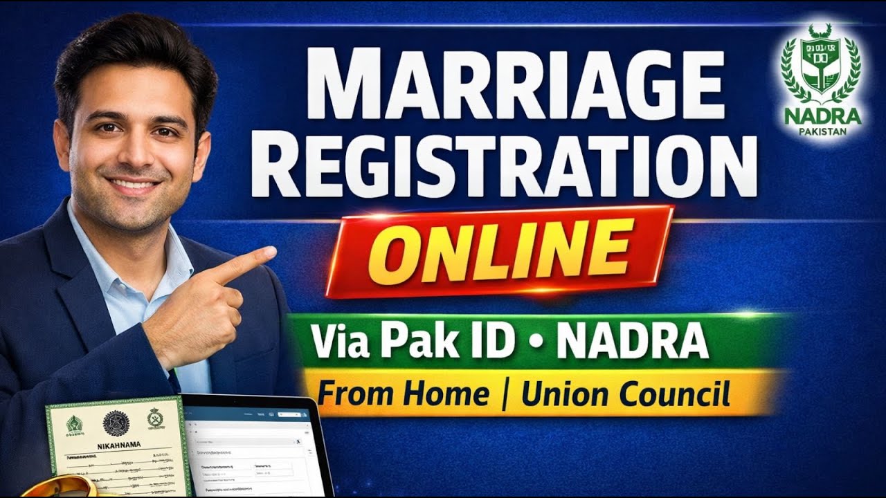 Marriage Registration Online from Home via Pak ID – NADRA | Union Council Nikah Registration Guide