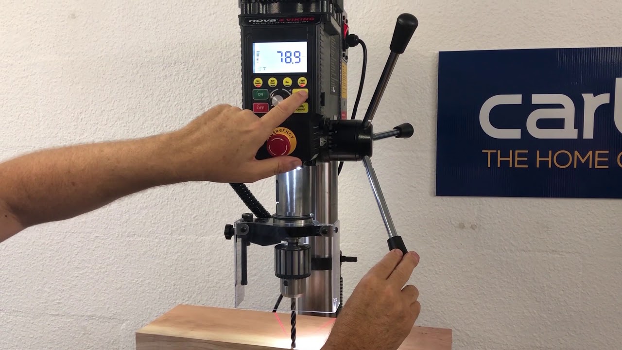 Nova benchtop drillpress demonstration