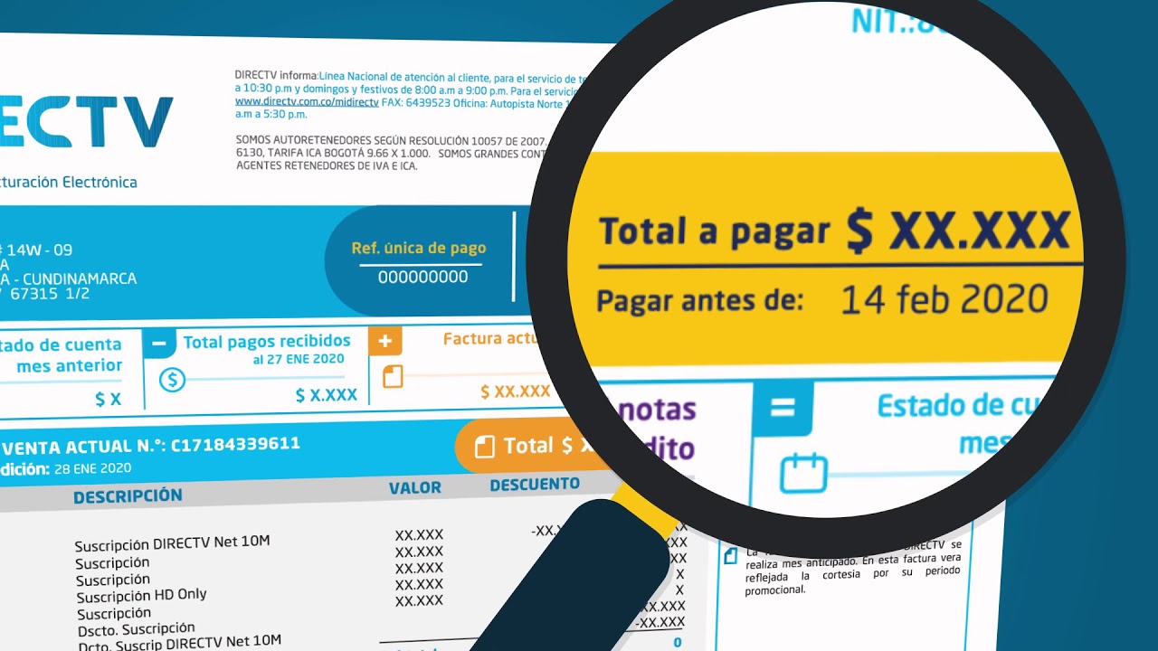 Conoce tu factura DIRECTV