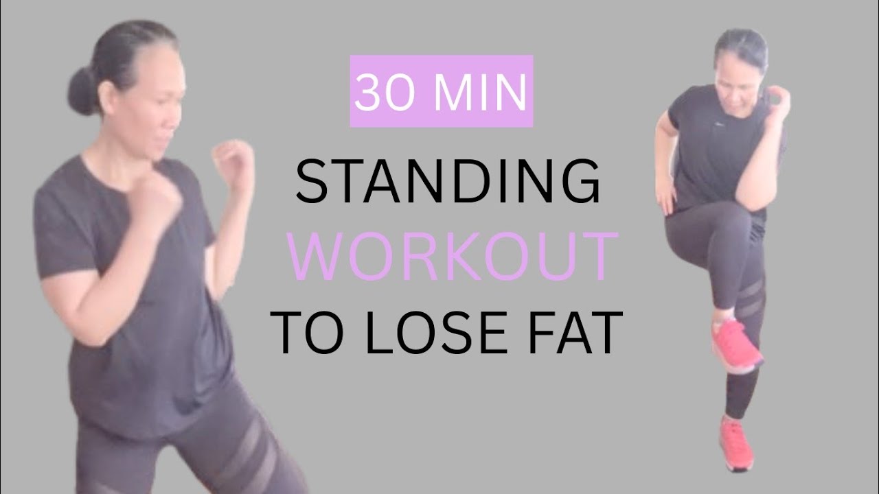30 MIN ALL STANDING FAT BURN - Lose Weight While Having FUN I No Repeat, Super Sweaty