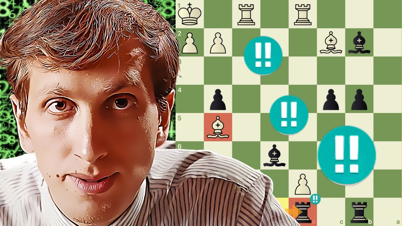 Bobby Fischer faz 3 LANCES BRILHANTES em SEQUÊNCIA