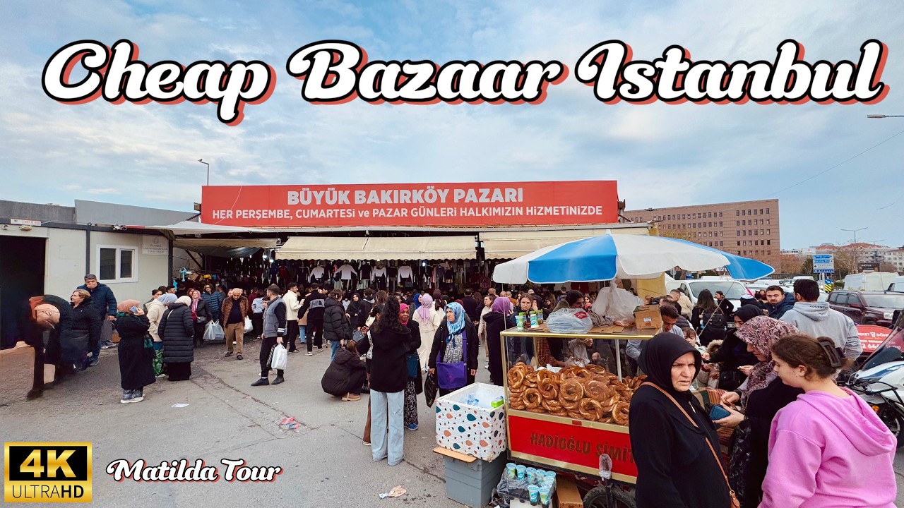 Shopper's Paradise: Fake Brands & Affordable Groceries at Bakırköy Market!, ISTANBUL 4K