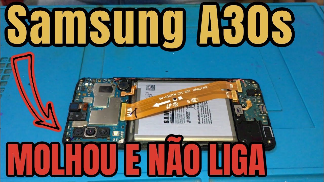 Samsung A30s Molhou e não liga | Como resolver  | REOSLVIDO