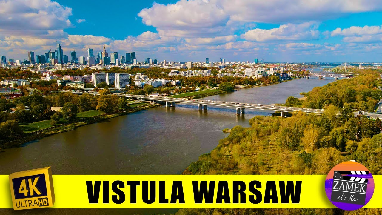 🇵🇱 „Zobacz Wisłę w Warszawie z lotu ptaka – od dzikich zakoli po miejskie bulwary!”