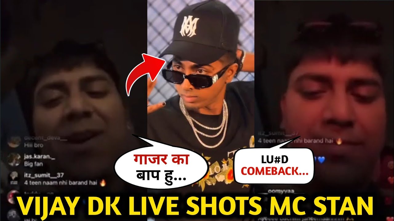 VIJAY Dk Live Shots On Mc Stan 😱 ! TROLL MC STAN ! Mehfil Album? |