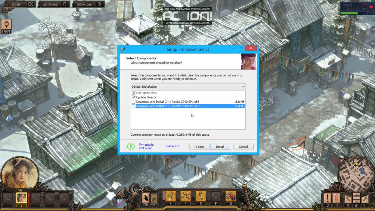 how to download and install (Shadow Tactics: Blades of the Shogun)=4GB