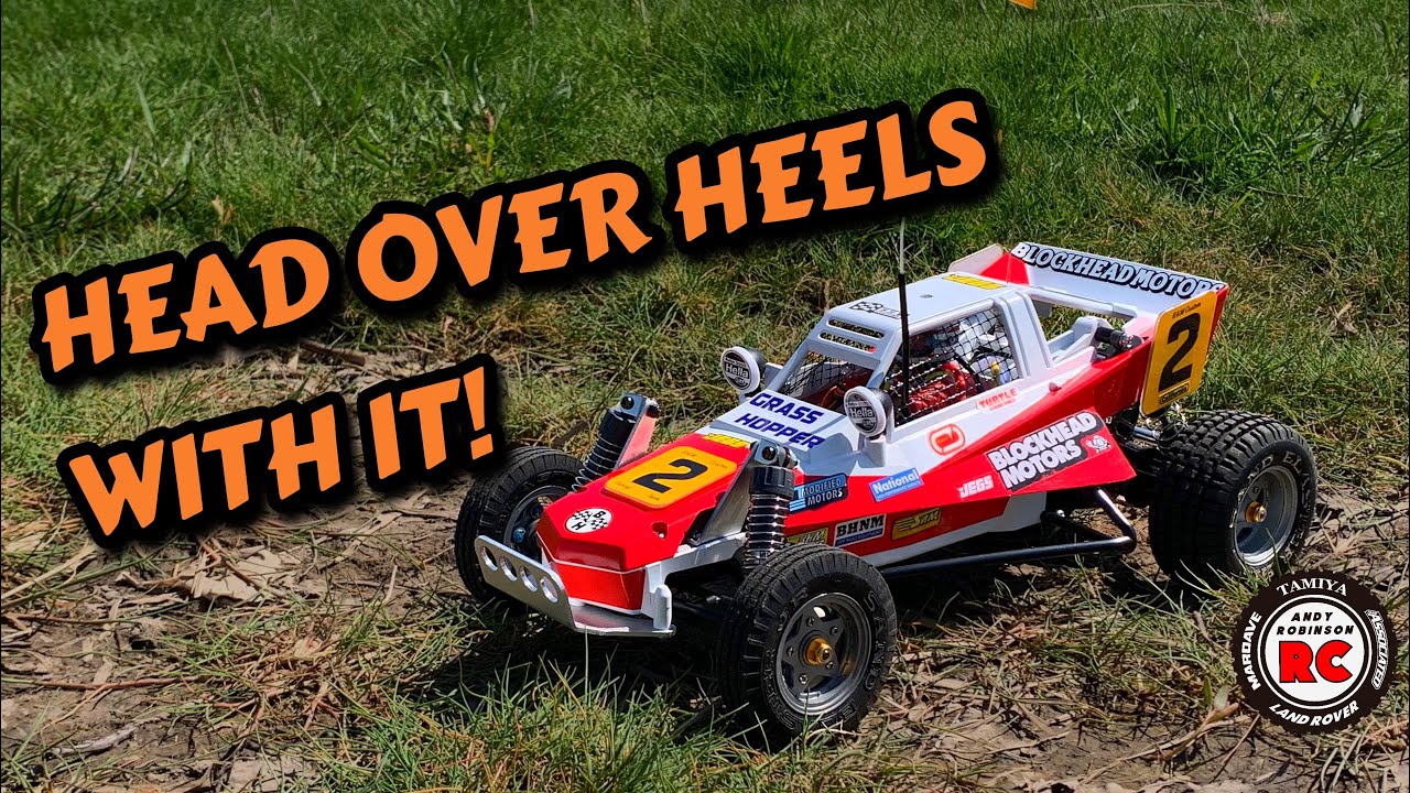 E290: Let’s Drive It! Tamiya Blockhead Motors Grasshopper Tribute, Done. Watch It Hop! 🦗