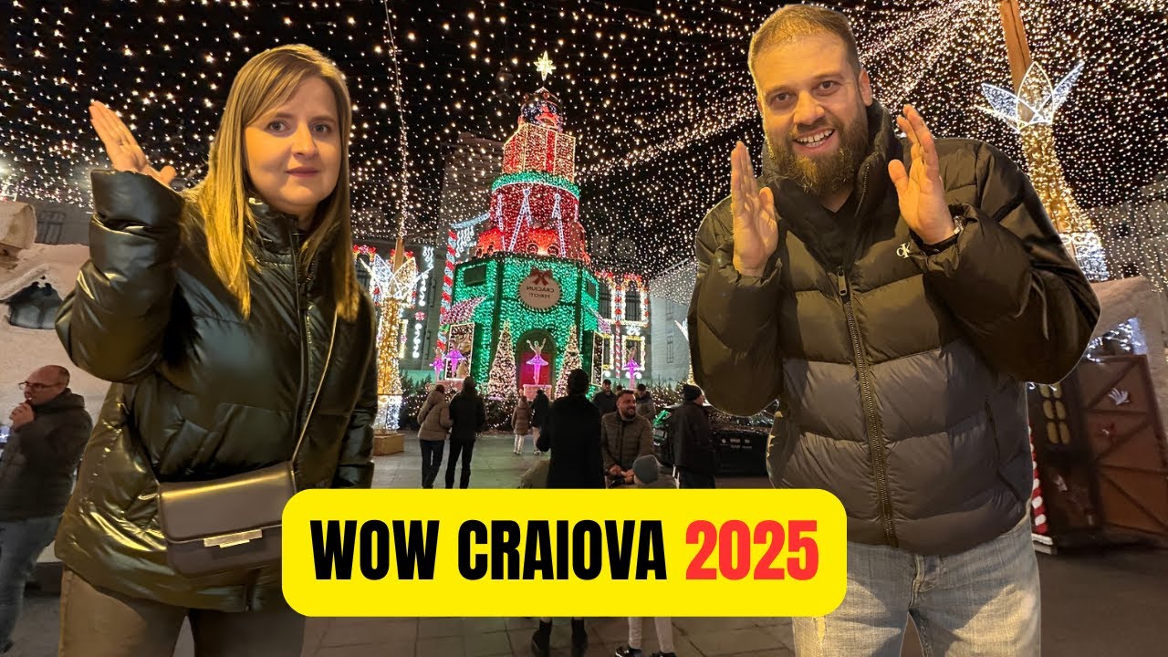 N-am văzut niciodată așa ceva! Deschiderea Târgului de Crăciun Craiova 2025 🎅✨