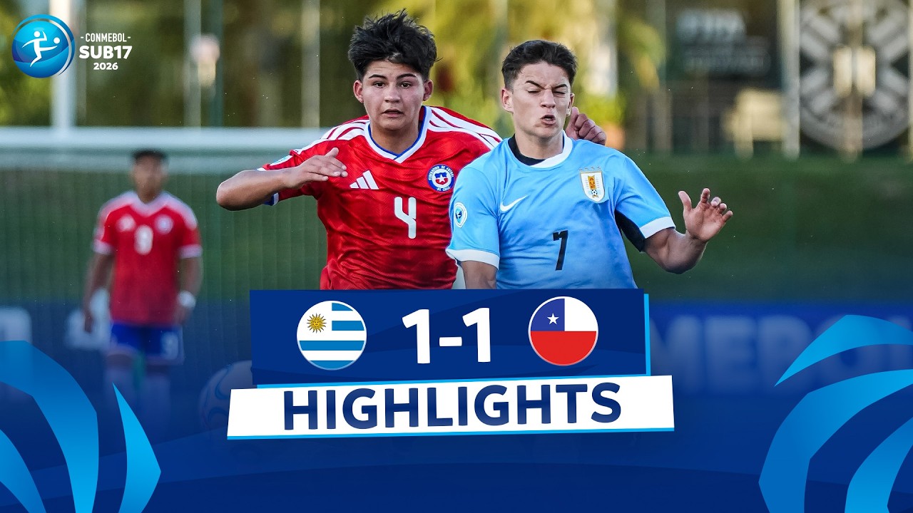 URUGUAY vs. CHILE [1-1] | RESUMEN | CONMEBOL SUB17 | FASE DE GRUPOS