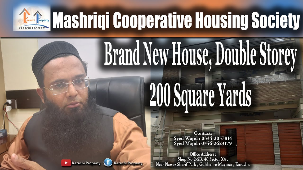 Mashriqi Society Brand New Double Storey House - West Open - Property in Karachi