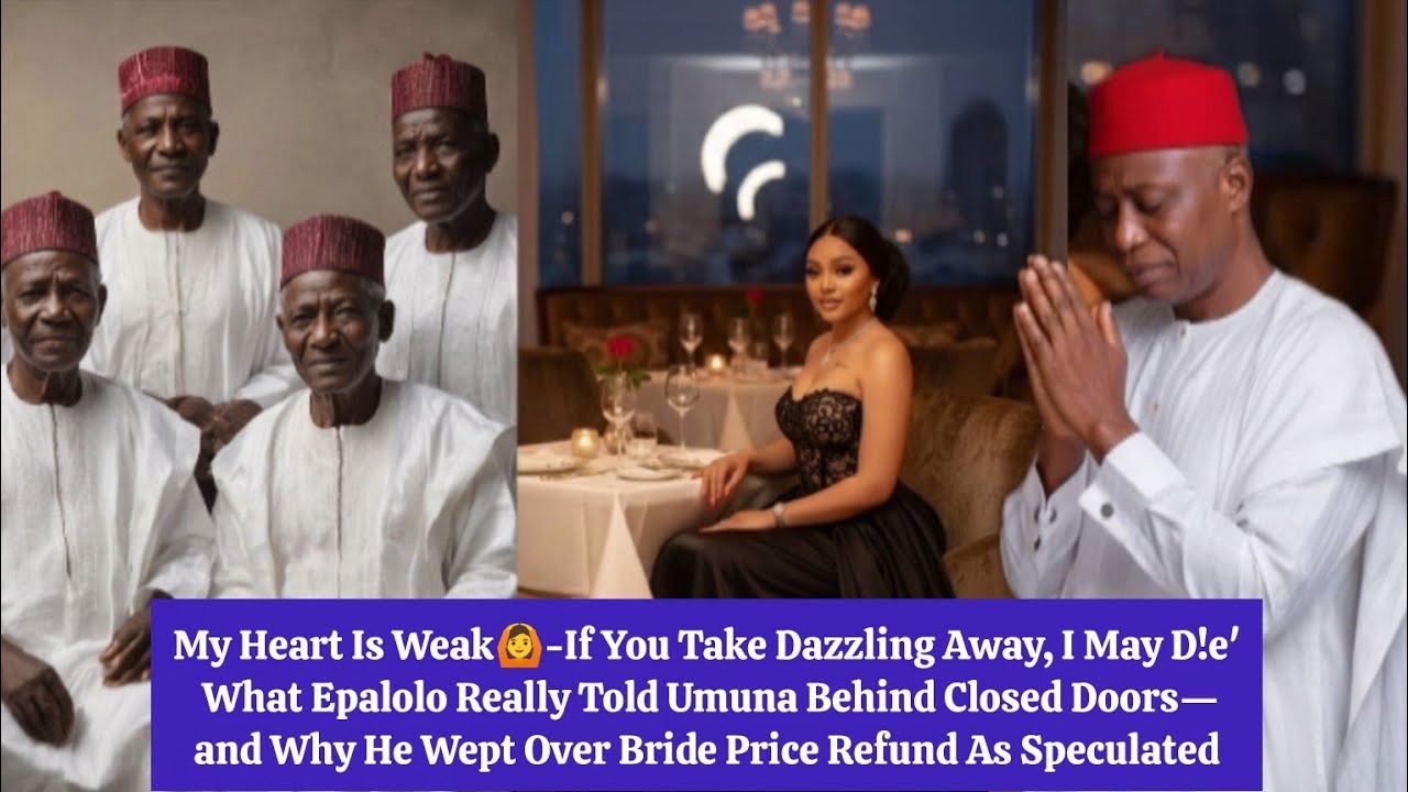 My Heart Is Weak🙆-If You Take Dazzling Away, I May D!e' What Epalolo Really Told Umuna Behind Doors