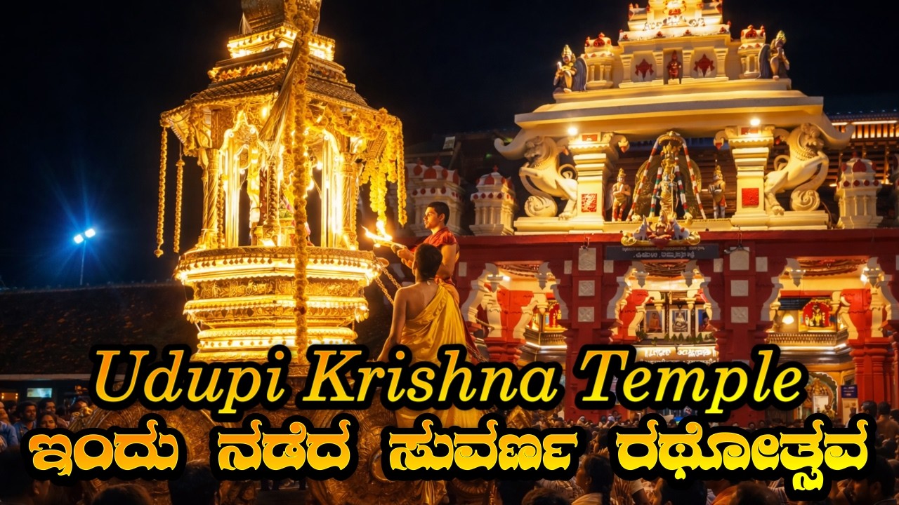 Udupi Krishna Temple || ಇಂದು ನಡೆದ ಸುವರ್ಣ ರಥೋತ್ಸವ