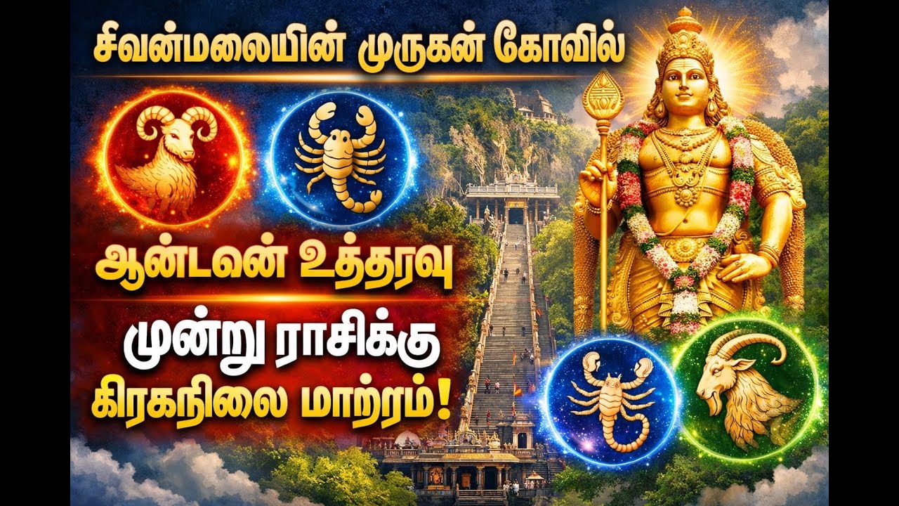 சிவன்மலை உத்தரவு பெட்டியில் திடீரென மாற்றப்பட்ட பொருள் ? 3 ராசிக்கு கிரகநிலை மாற்றம் !
