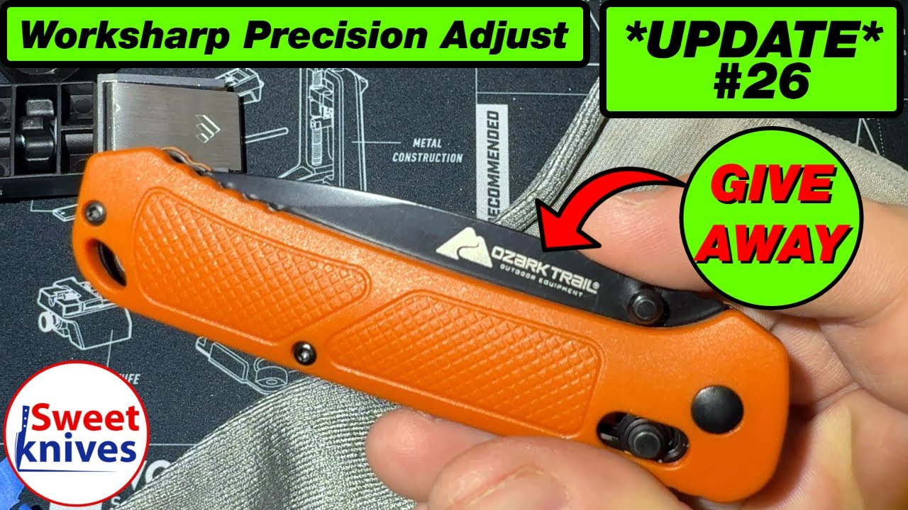 Work Sharp Ozark Trail D2 Knife | Full Sharpening Mirror Edge