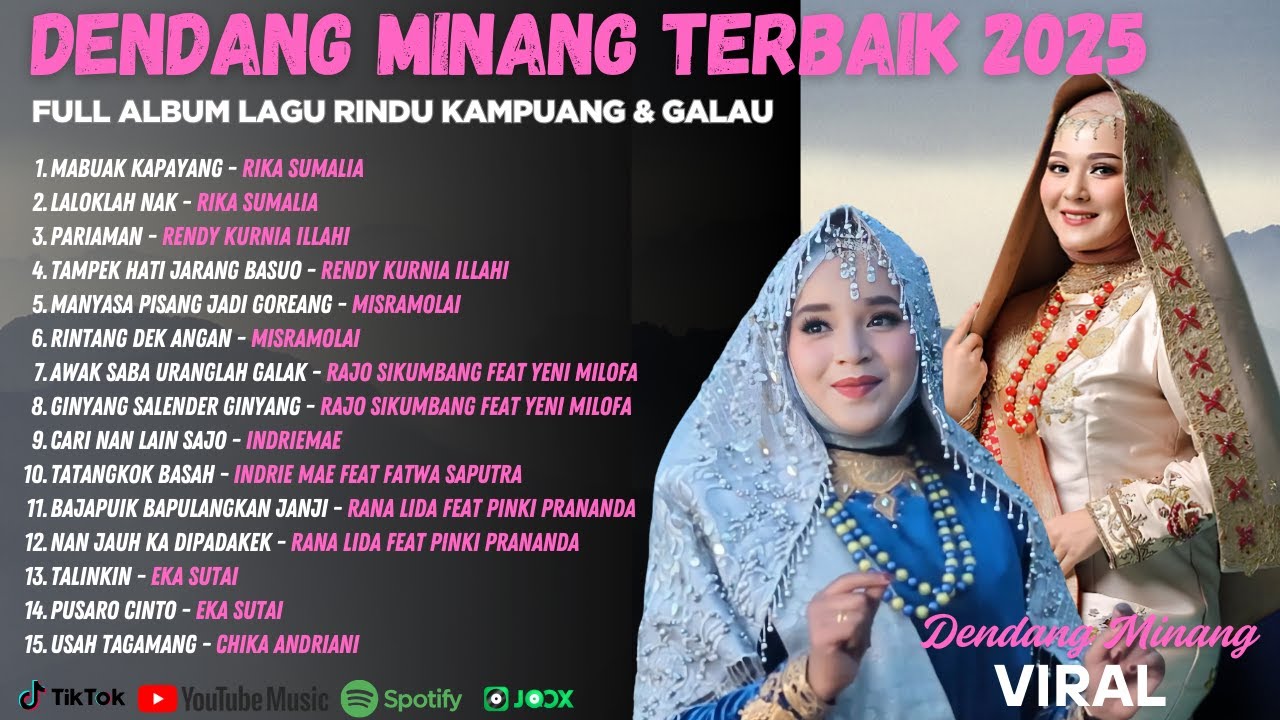 Dendang Minang Terbaik 2025 – Full Album Lagu Rindu Kampuang & Galau