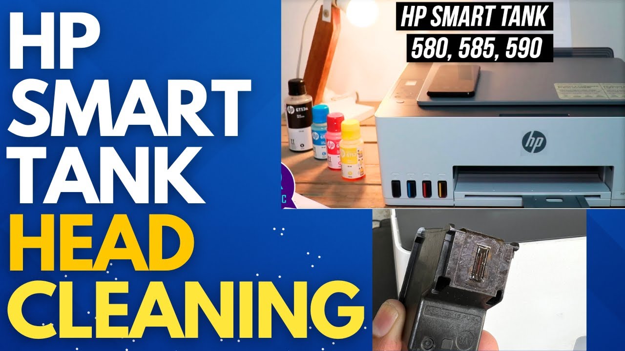 How to Clean Printhead in HP Smart Tank 580 | Fix Missing Colors (Cyan, Magenta, Yellow)