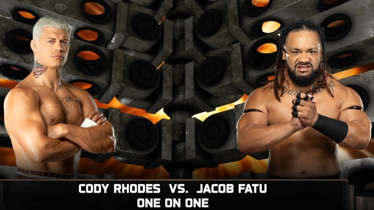 WWE 2K25 GAMEPLAY - CODY RHODES VS JACOB FATU @WWEGames 