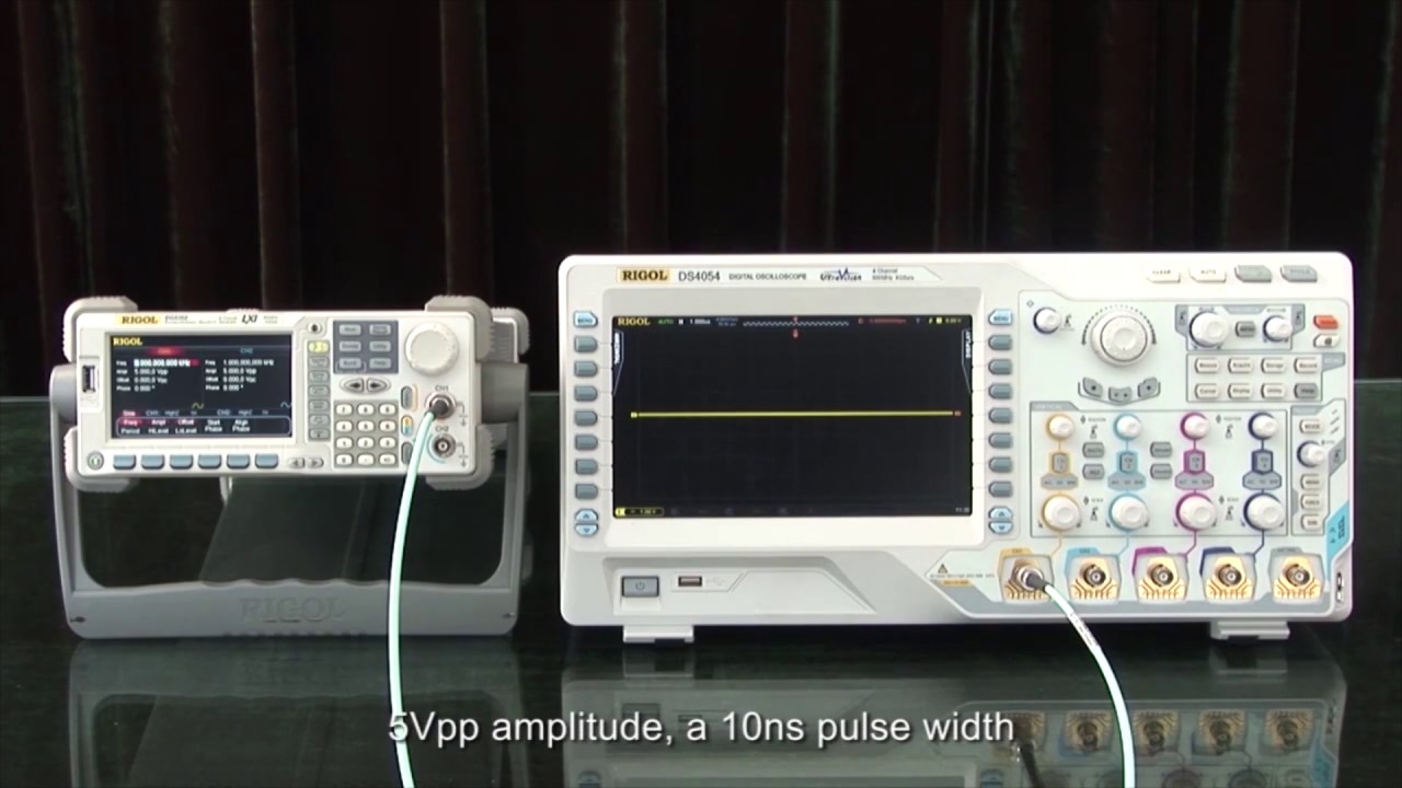 RIGOL Use Peak Detect of  Oscilloscope to Measure Narrow Pulse by Saelig