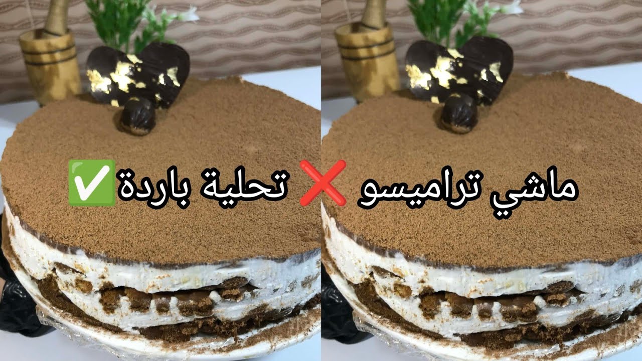 ماشي تراميسو ❌تحلية باردة بأبسط  المقادير وفي وقت قصير توجد بلا تعب وللا جهد👌👌 