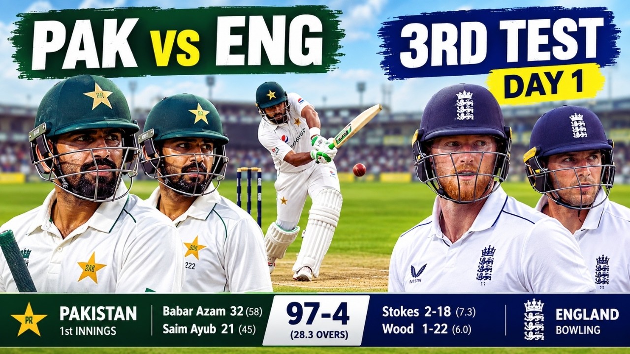 TODAY ! PAK Vs ENG 3rd Test Day 1 Full Highlights | PAK Vs ENG 3rd Test Highlights 2026 | PAK Vs ENG
