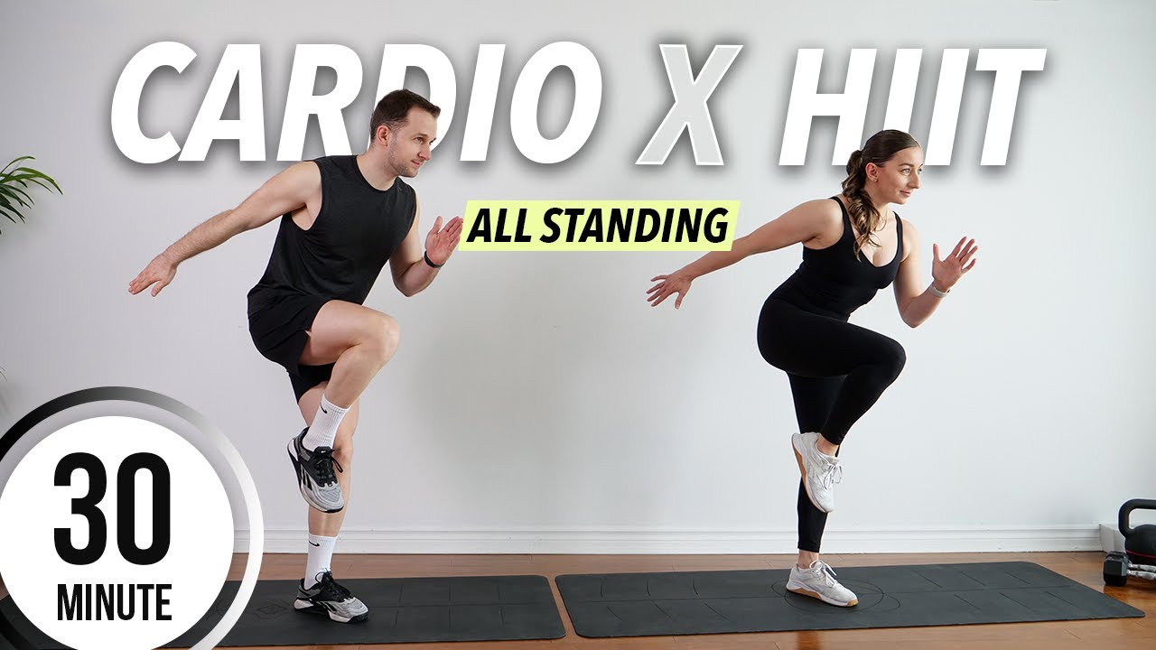 30 Min ALL STANDING CARDIO HIIT Workout at Home | Burn 500 CALORIES