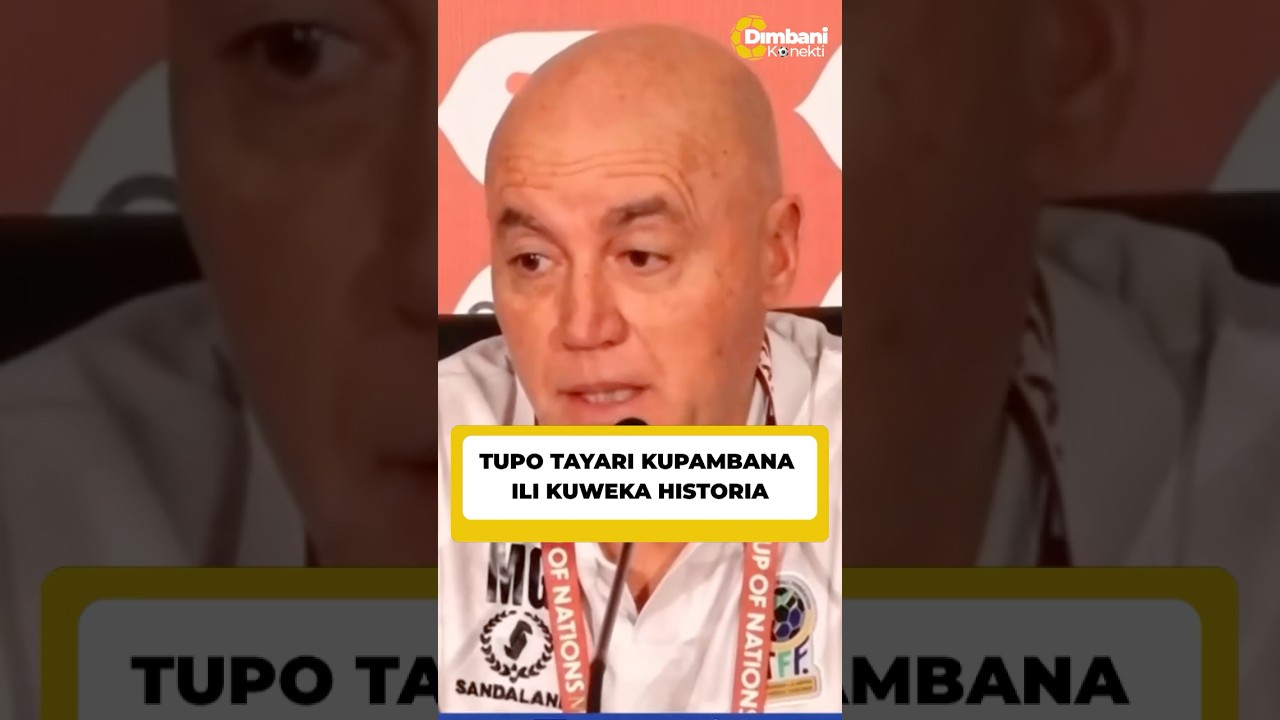 Kocha Gamondi wa Taifa Stars kuelekea mechi dhidi ya Tunisia.