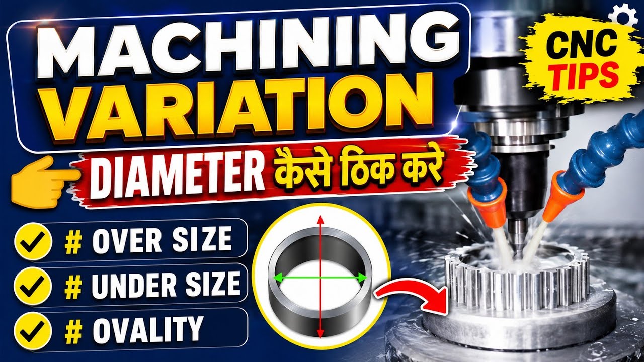 How to control machining Variation|| Diameter Over size Under Size & Ovality को कैसे  ठीक करे ||