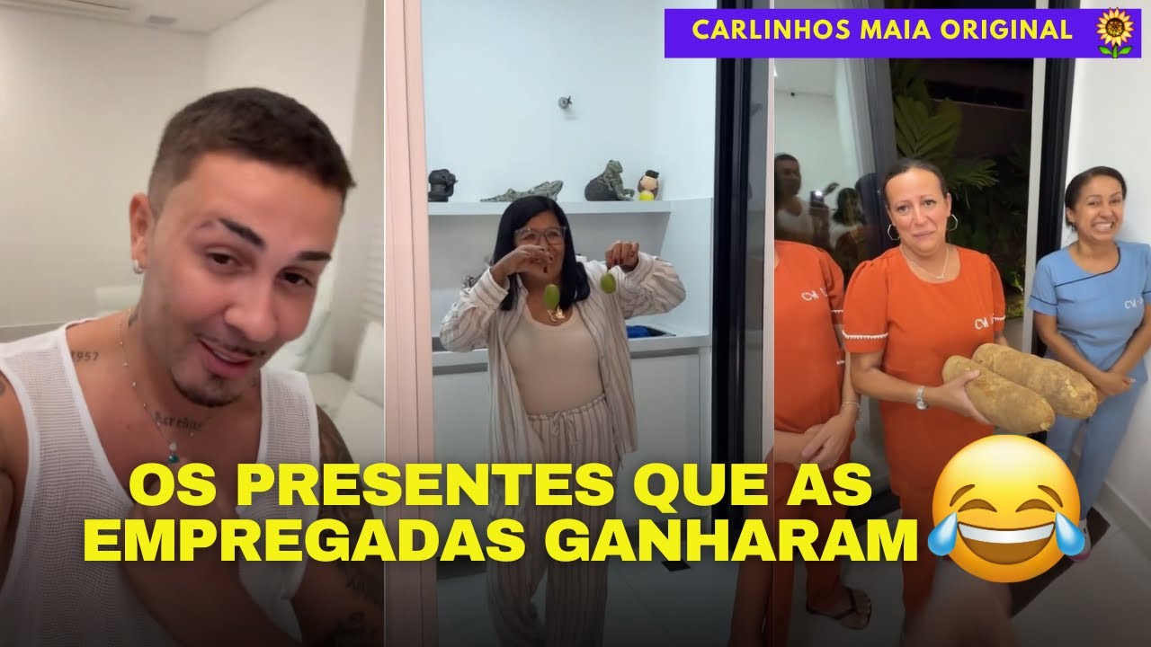 MARIA MAIA E AS EMPREGADAS | OS PRESENTES QUE MARIA MAIA DEU AS EMPREGADAS 😂😂 | CARLINHOS MAIA 🌻