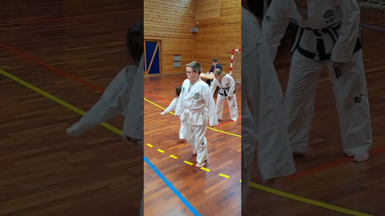 TAEKWONDO GRADERING .. Gul belte og nye stripe! gratulerer