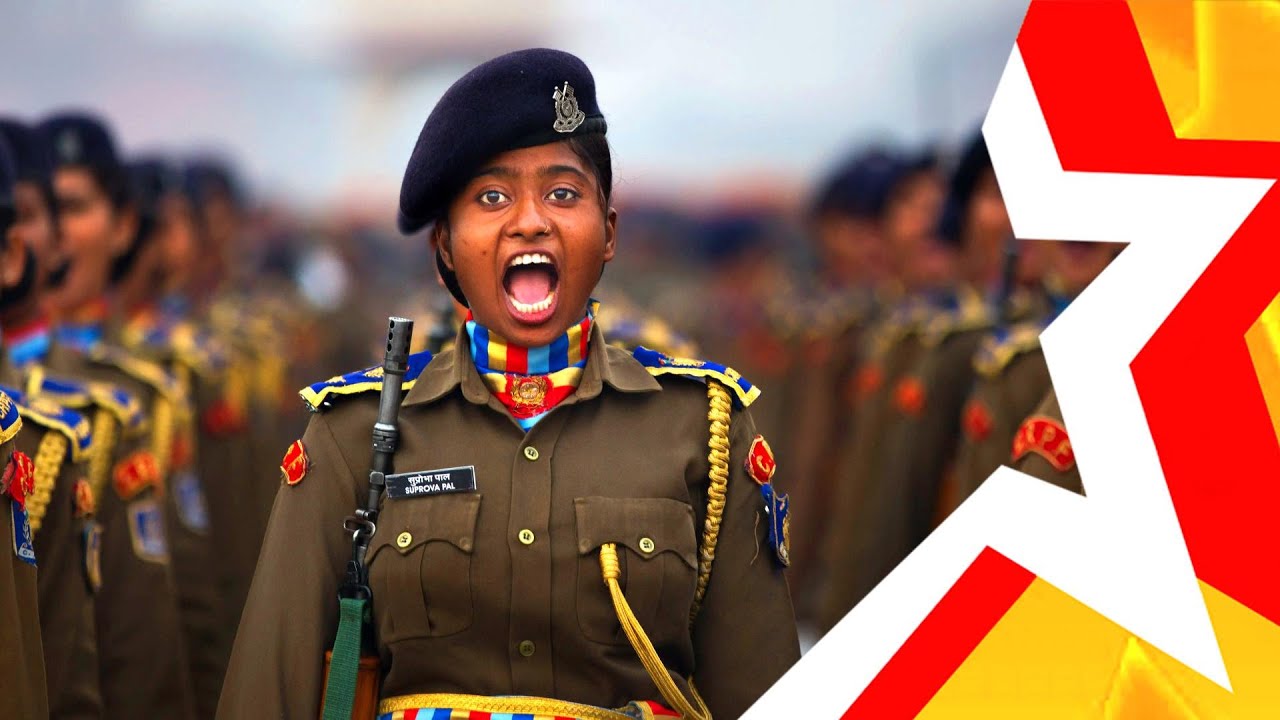ЖЕНСКИЕ ВОЙСКА ИНДИИ ★ WOMEN'S TROOPS OF INDIA ★ भारत की महिला सेना ★ Военный парад #indian