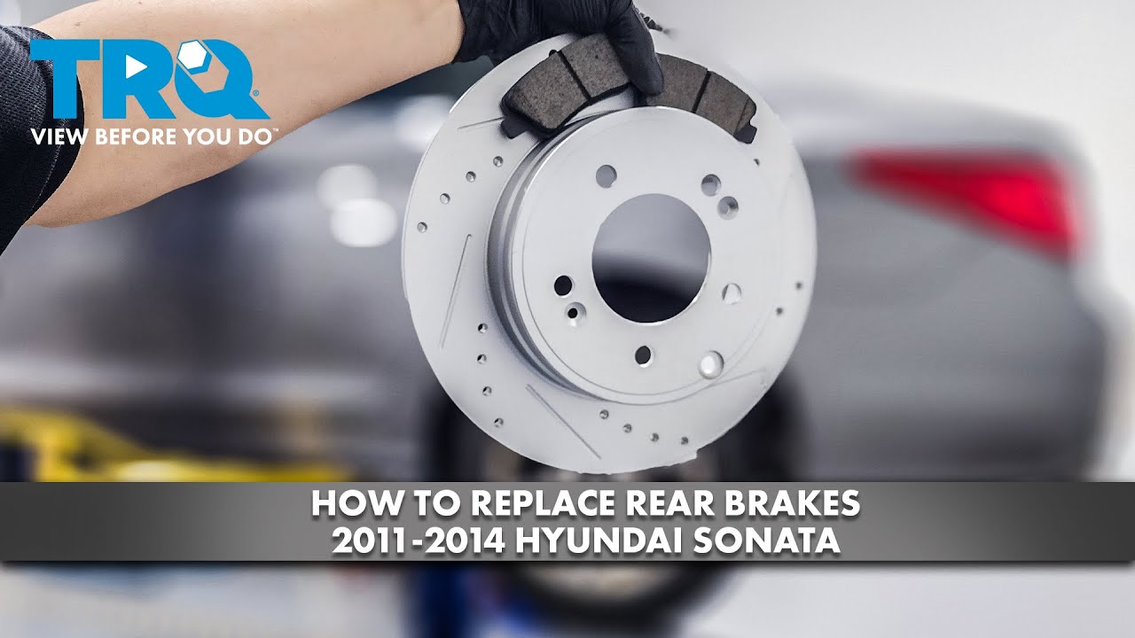 How to Replace Rear Brakes 2011-2014 Hyundai Sonata