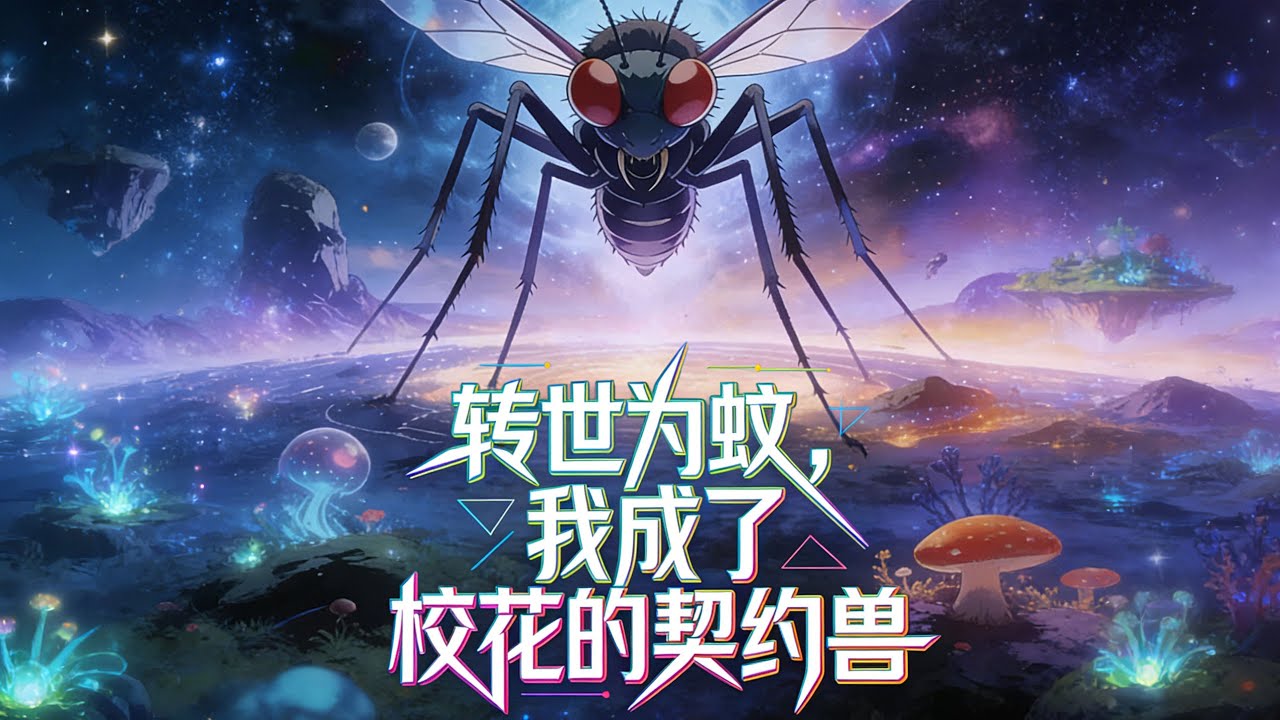 【FULL】《转世为蚊，我成了校花的契约兽》穿成蚊子靠吸血进化，叮了校花一口竟触发契约！重生女帝傻眼，本命神兽竟是只小蚊子？#原创动画 #漫画 #中文全集