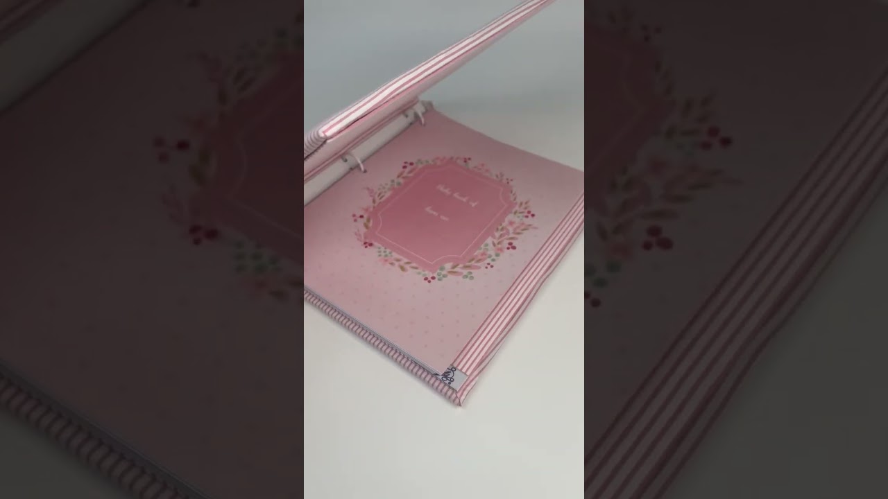 Striped Seersucker Cotton Baby Memory Book | Lightweight Keepsake by MARCELA