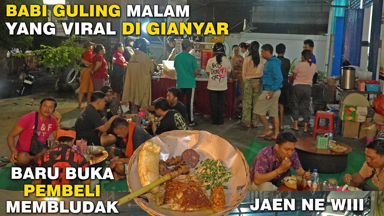 BABI GULING MALAM TERENAK DI GIANYAR ‼️ 70 KG 5 JAM LUDES - BABI GULING DIIRR