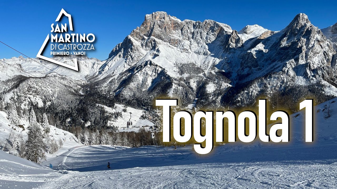 Pista Tognola 1: la Regina di San Martino di Castrozza #trentino #sciare #dolomitisuperski #skiing