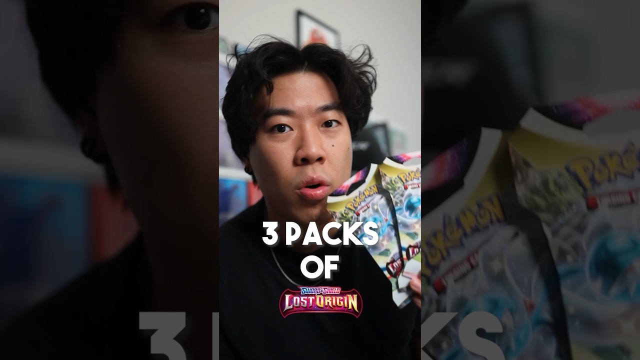 Can I pull the Giratina V Alt Art from just 3 Packs of Lost Origin?! #pokemon #playpokemon #tcg
