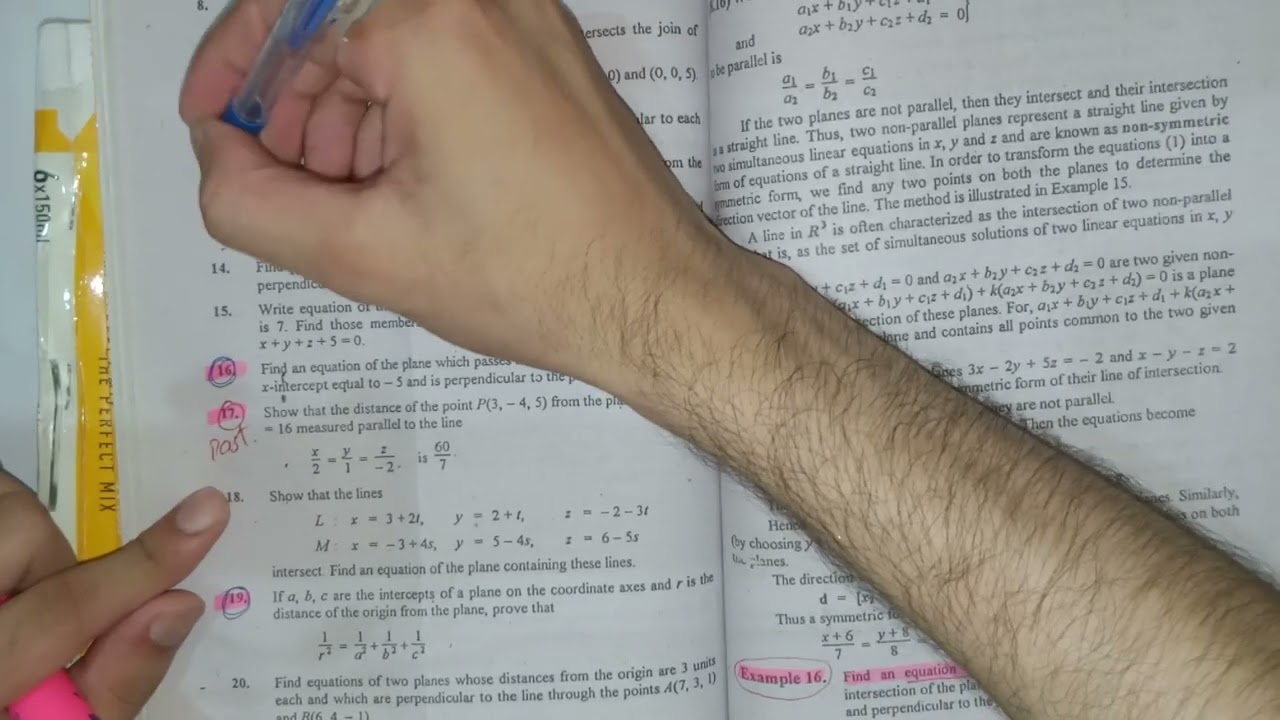 Calculus with analytical geometry ch 8 important questions