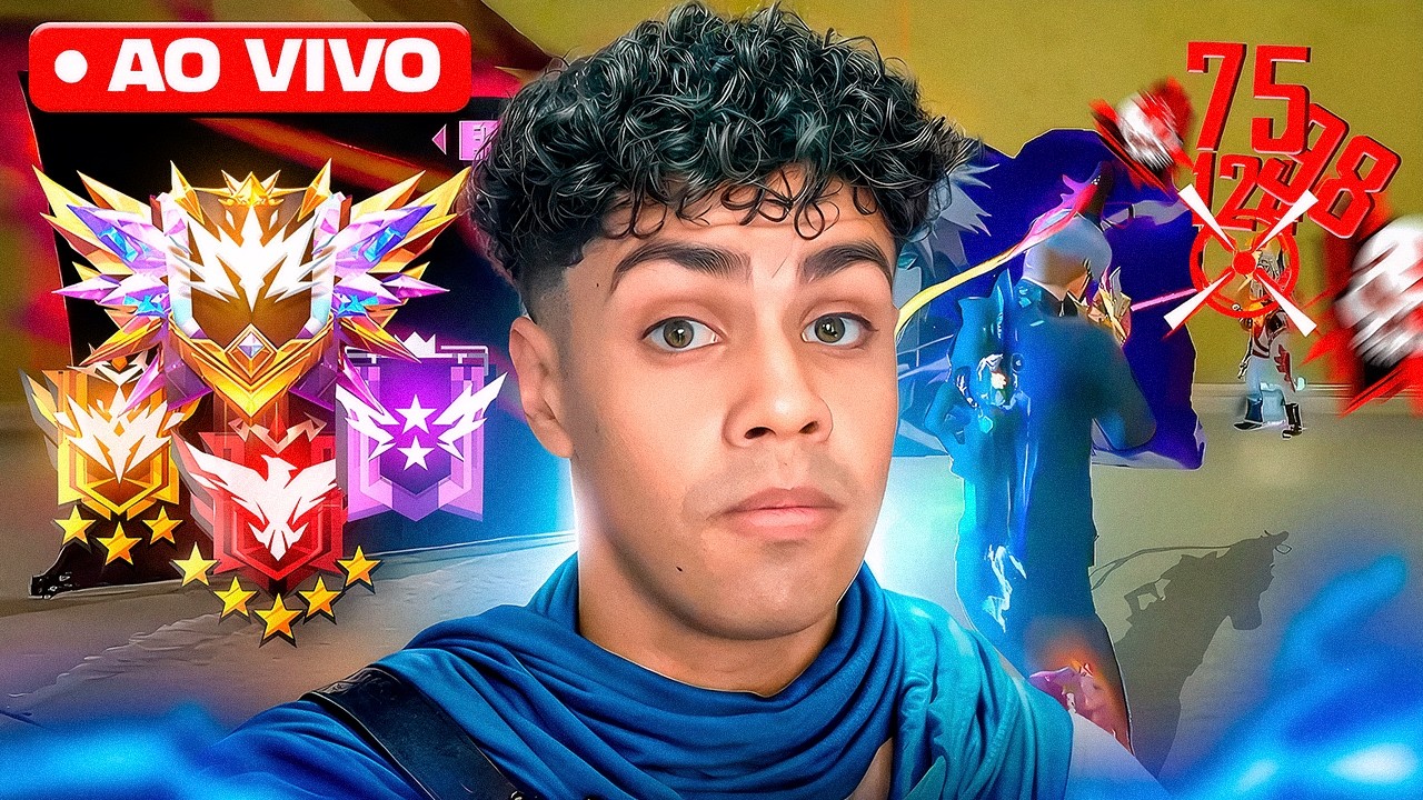 MOBILADOR VS SQUAD 💙 EM BUSCA DO RECORDE DE BOOYAH 😈 💙 FREE FIRE AO VIVO